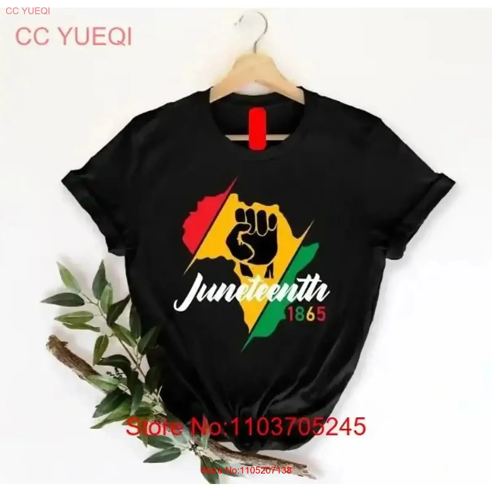 Juneteenth T Shirt Afro Freeish Since 1865 Great new vintage Washed Stylish designer clothes Slightly Stretched fashion