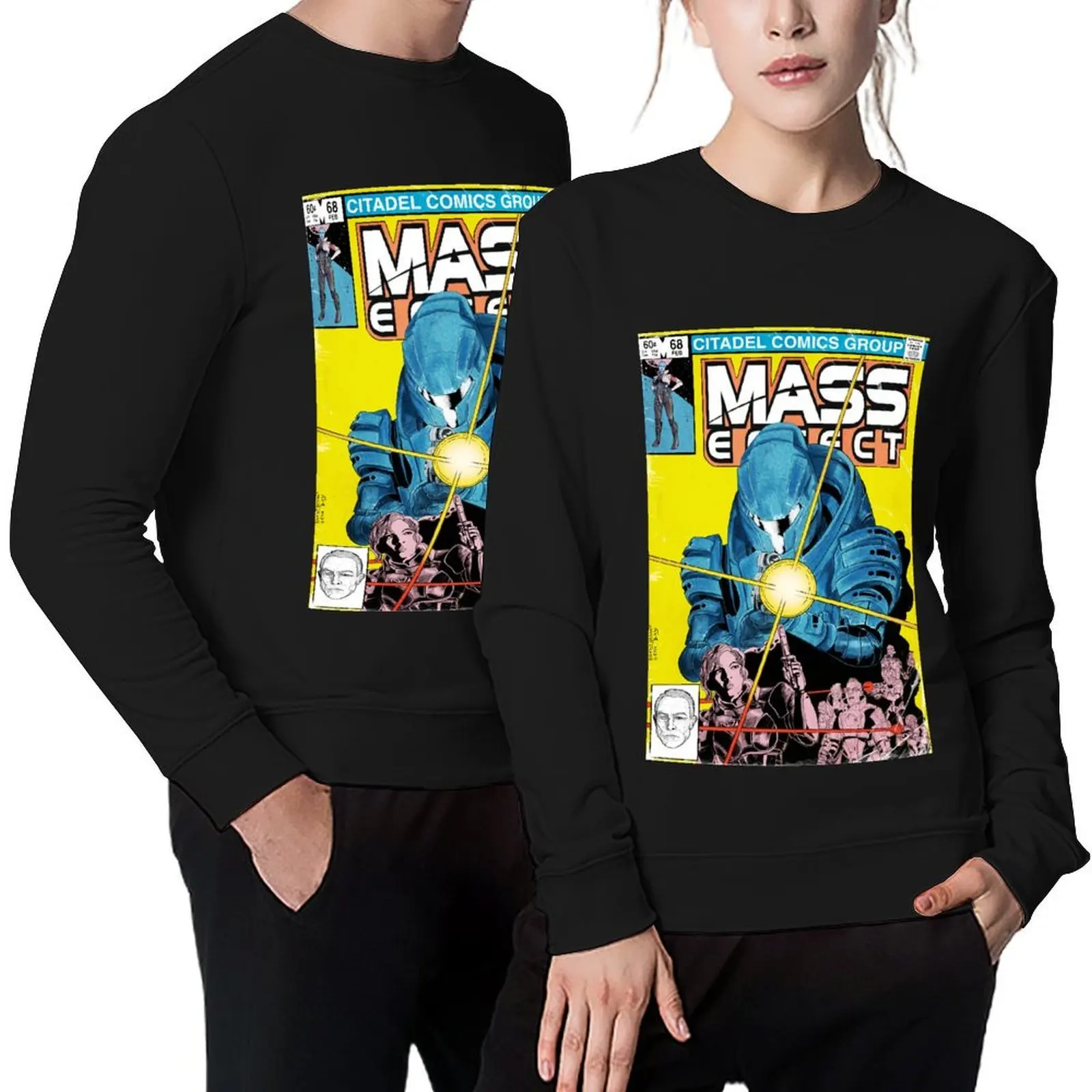 

MASS EFFECT NO 68 COVER Pullover men's clothing men's sweat-shirt set korean style clothes men's clothes sweatshirt for men