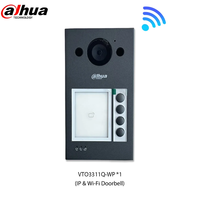 Station de porte de villa Dahua VTO3311Q-WP IP et Wi-Fi 2MP PoE H.265 avec vidéo bidirectionnelle IK