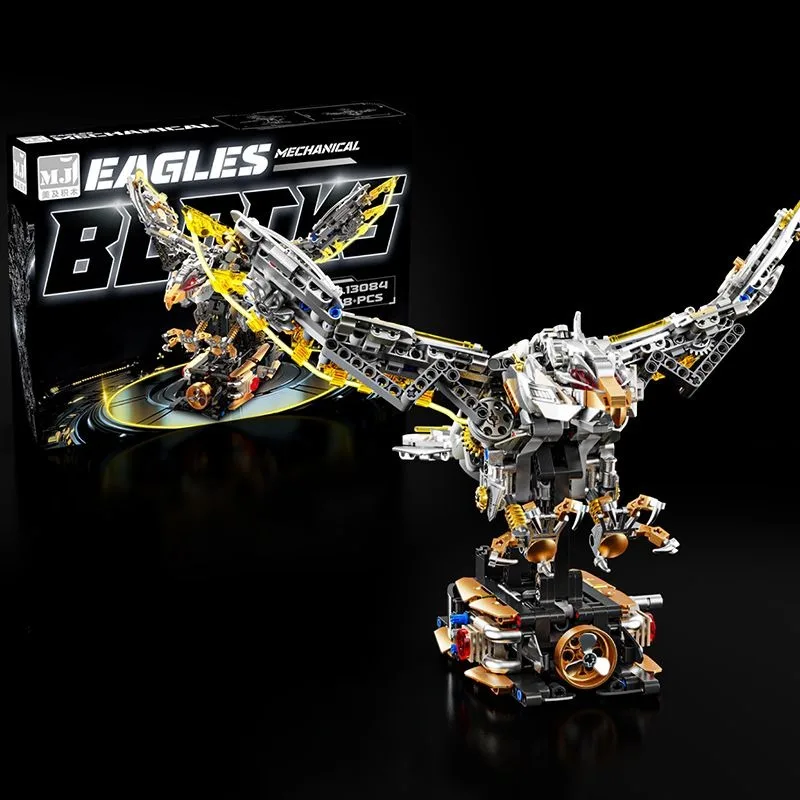 Building blocks Eagle model children's semi-mechanical science, building blocks, teaching toys, birthday gifts (1168) particles