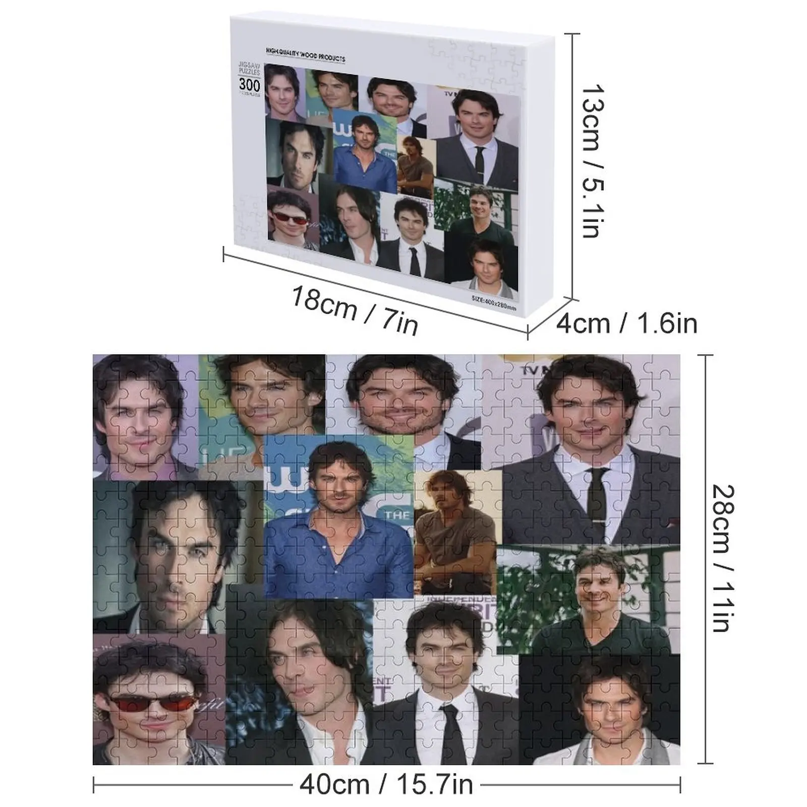 Ian somerhalder Puzzle Nom personnalisé Image personnalisée Jouets personnalisés Puzzle