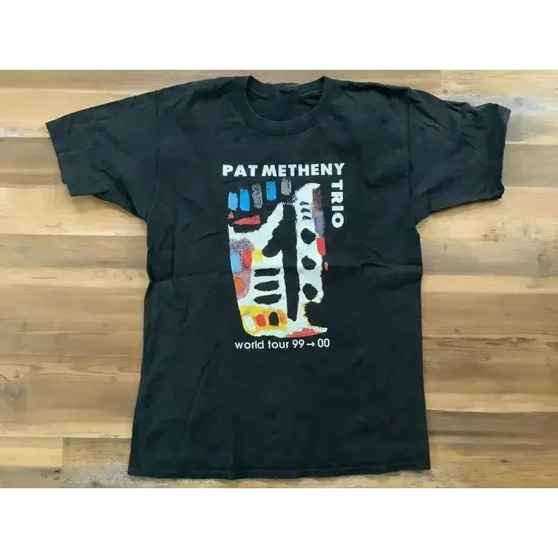 Pat Metheny Trio Concert World Tour  T shirt Vintage Black Cotton All size HRB97