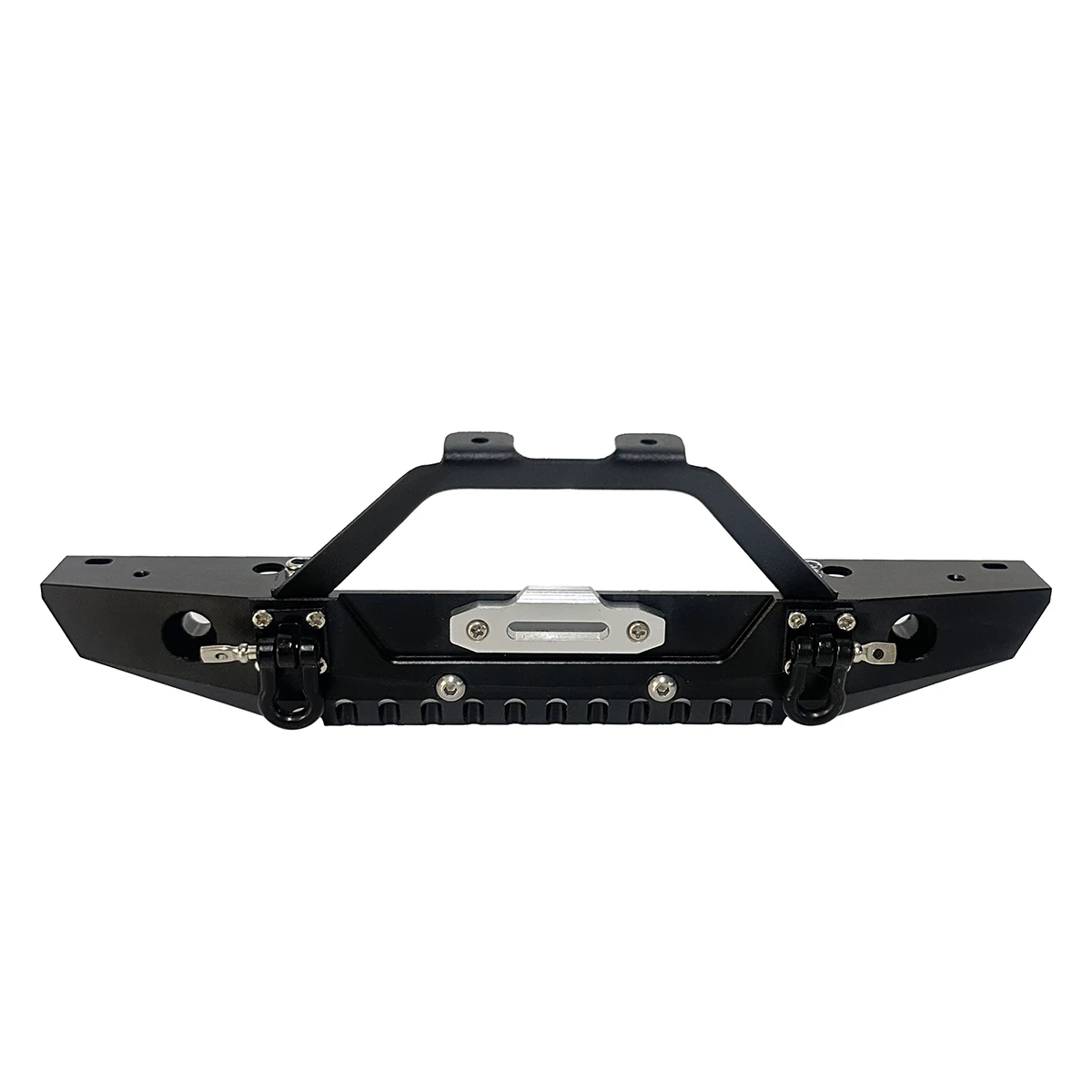 กันชนหน้าโลหะพร้อมห่วงลากสำหรับรถบังคับวิทยุขนาด 1/10 รุ่น Traxxas TRX4 Axial SCX10 90046 90047 SCX10 II อะไหล่อัพเกรด