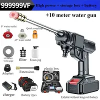 Hot Sale Portable 3000PSI Cordless Pressure Washer - Rechargeable Car Water Gun w/ 16ft Hose & 4 Spray Tips