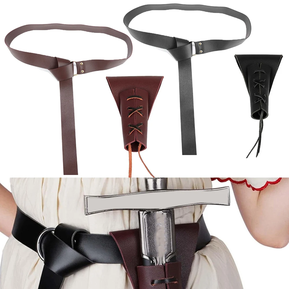 For Cosplay For Drama Props Fencing Cosplay Drama Props Fencing Long Service Life Open Leather Pocket Retro Style