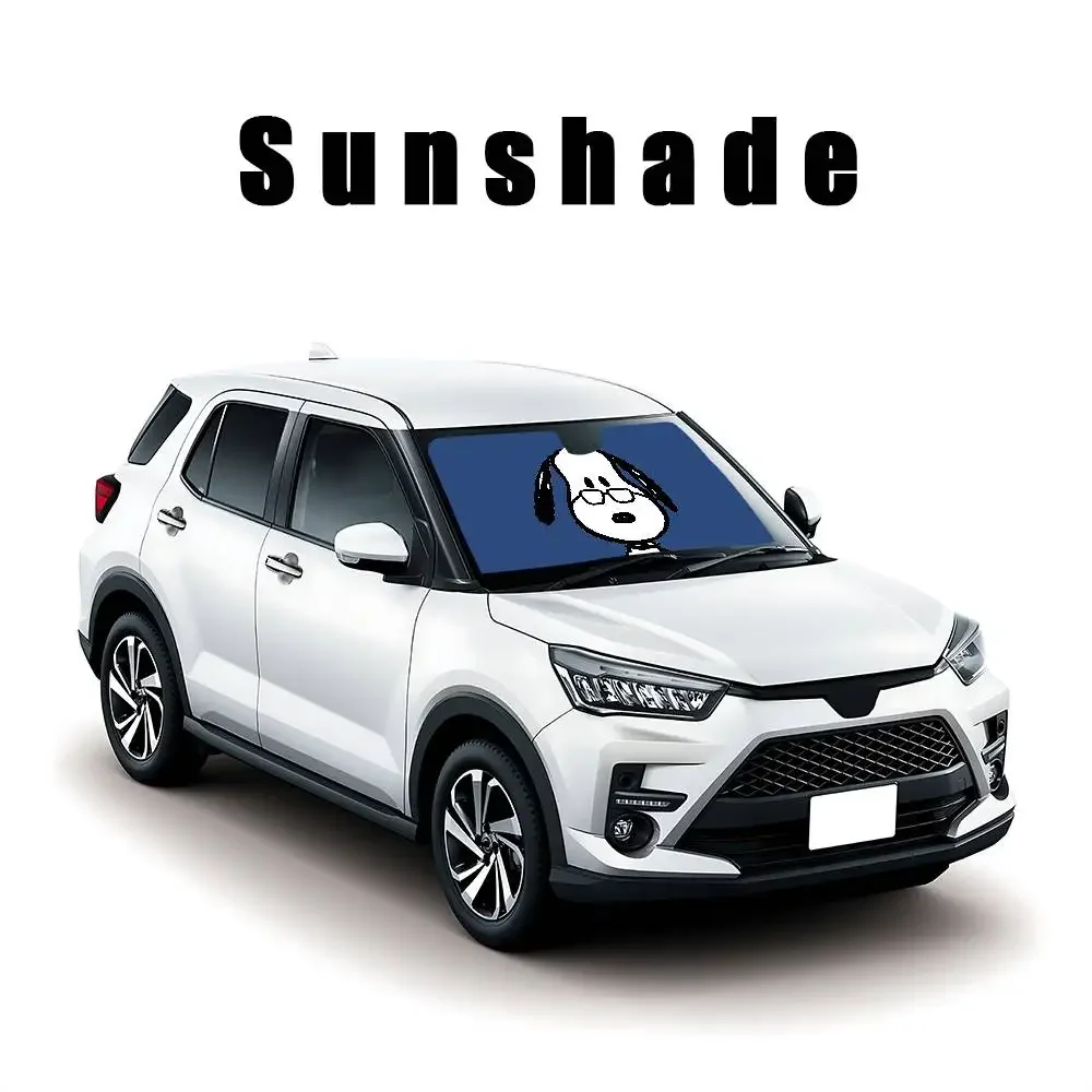 Kawaii S-sNooPyS Klassischer, stilvoller und trendiger Windschutzscheiben-Sonnenschutz, Auto-Windschutzscheibenabdeckung, Auto-Sonnenschutzvorhang, Auto-Sonnenschutz – Detail 20