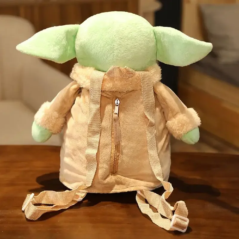 30cm Disney Star Wars Soft Plush Bag Baby Yoda Anime Doll Plush Backpack Kawaii Plush Toys Children\'s Christmas  Gift Toys