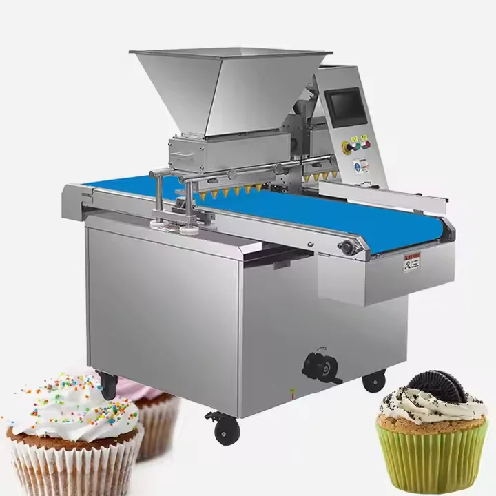 Automatic Danish  Biscuit Making Machine Sponge Cake Filling/Can make paper cupcakes