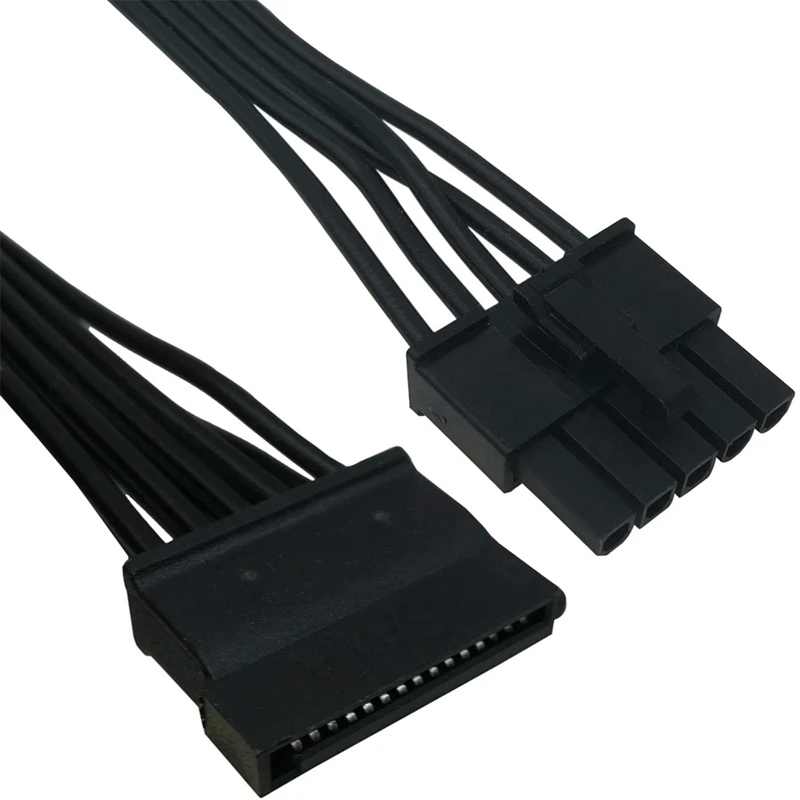 Kabel daya HDD Hard Drive, 5 Pin ke 3 SATA hanya untuk pendingin Master V550 V650 V750 V850 V1000 V1000