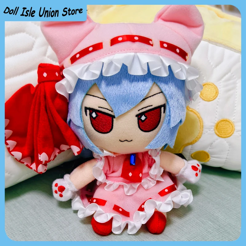

Remilia Scarlet Attribute TouHou Project 16cm Fumo Sitting Cotton Doll Cute Plush Stuffed Toy Anime Dress Up Plushie Cosplay