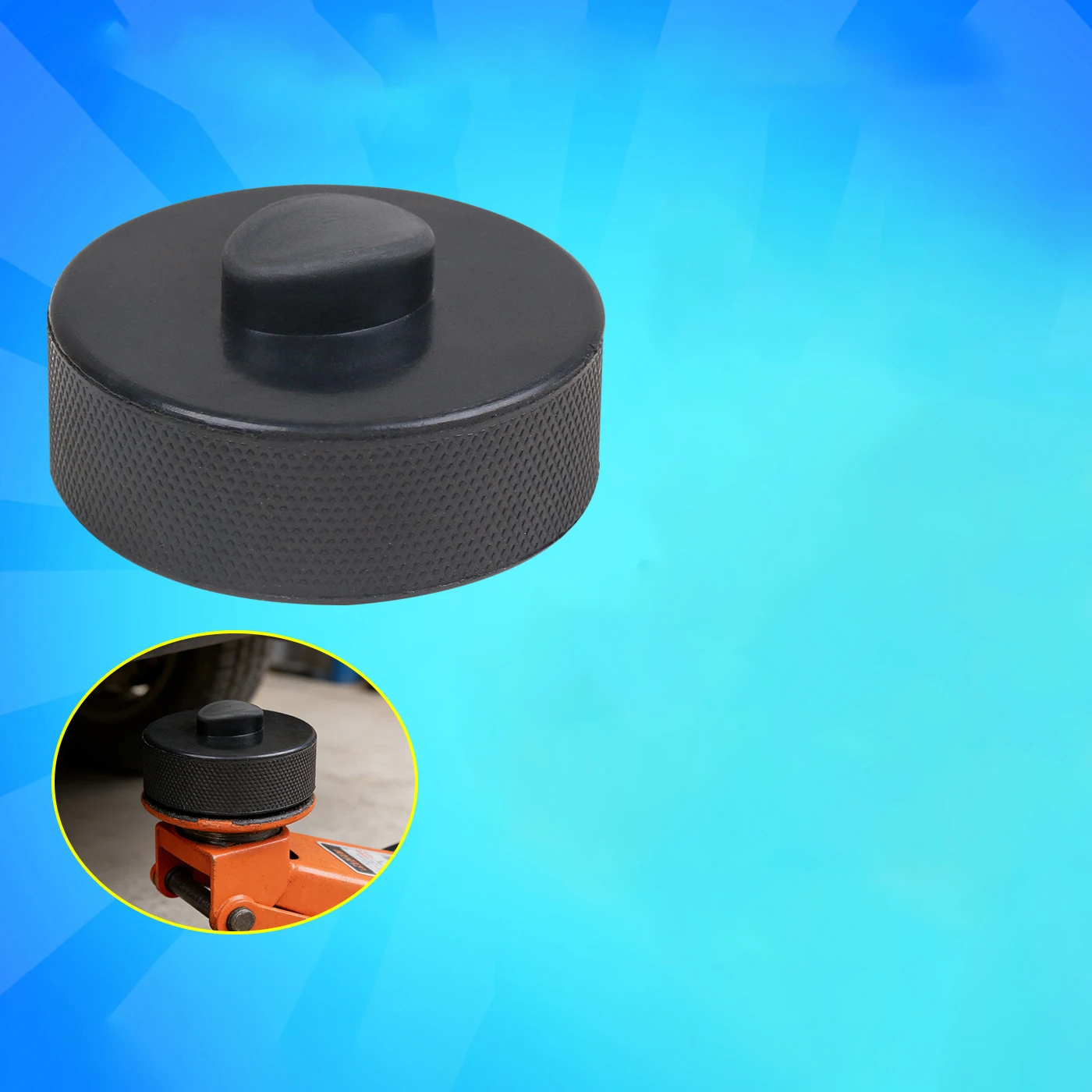 Car Black Rubber Jack Pad Protective Block For Scissor Low Profile Jacks