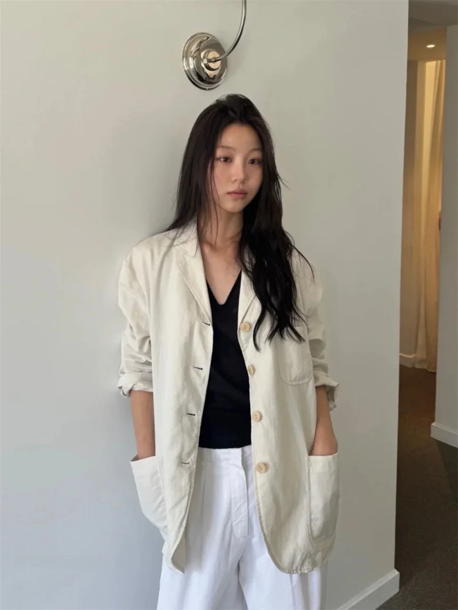 عارضة Sle رقيقة التلبيب واسعة الساق دعوى للنساء الخريف وصول جديد فضفاض صالح طويل Sve لون نقي PREON عمال