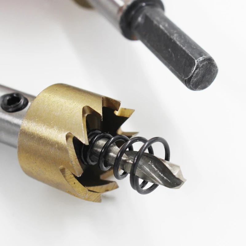 Drillforce 5Pcs Hss Gatenzaag Boren Roestvrij Staal Legering Metalen Frezen Boor Set 16/18.5/20/25/30Mm + 5 Sleutels