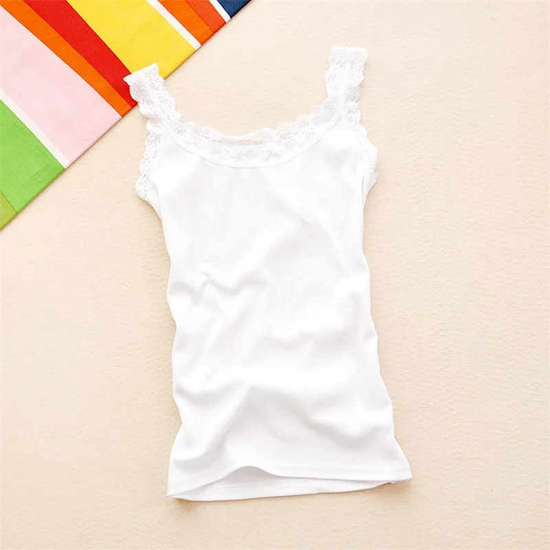 Summer Women Sleeveless Tanks Top Bodycon Temperament Sexy Lace Patchwork Tshirt Vest Tank Top Female Vest Tops Camis