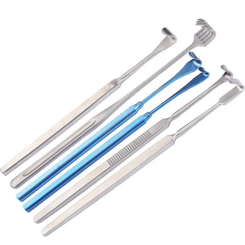 Bolsas de Ojos de acero inoxidable para cosméticos, herramienta de gancho para párpados, retractor de tapa, instrumentos oftálmicos, 14,5 CM