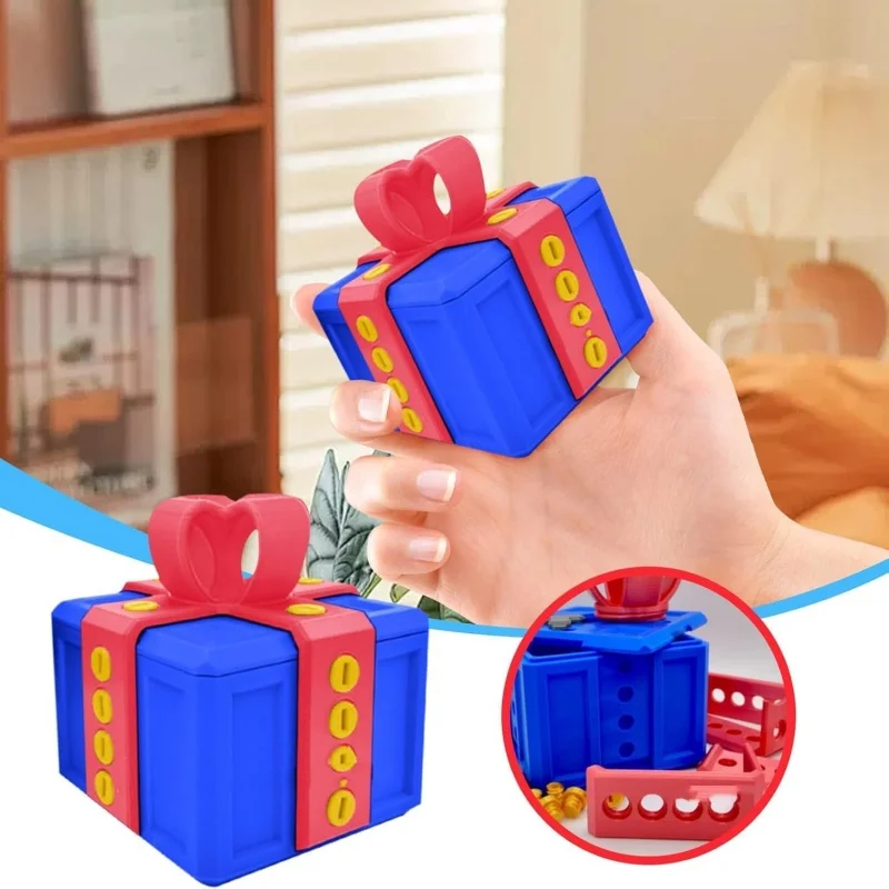 

4 Colors 3D Printed Annoying Gift Box Money Card Household Container Creative Prank Practical Toys Screws Gag Gifts Boxes Toy