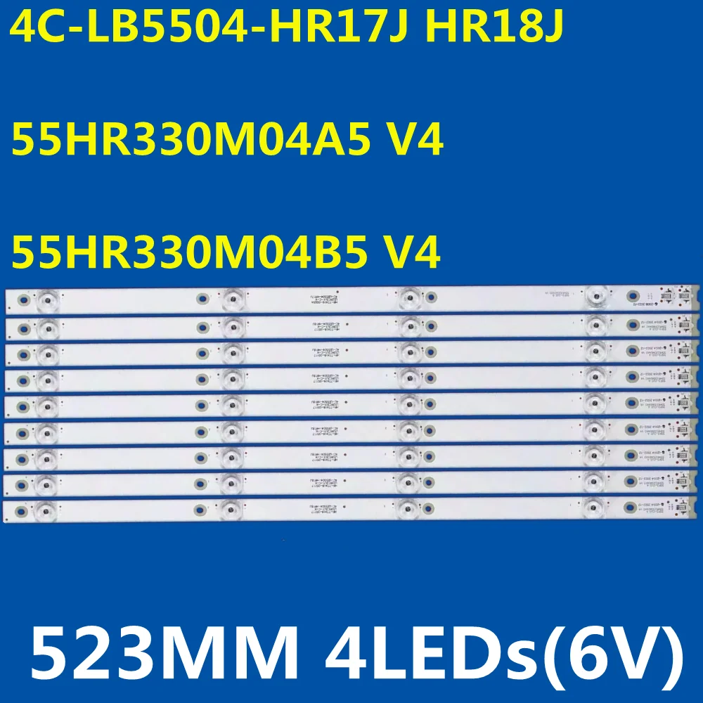 LED Strip 4C-LB5504-HR17J HR18J 55HR330M04B5 V4 for 55T1YP 55A880C 55A950C 55V1M 55BC7600 55U6780C 55M2CU 55BX7600 LVU550ND1L