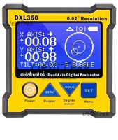 Dual Axis Electronic Level Angle Ruler High-Precision Gauge with Magnetic Digital Display Inclinometer Box Accurate Measurements