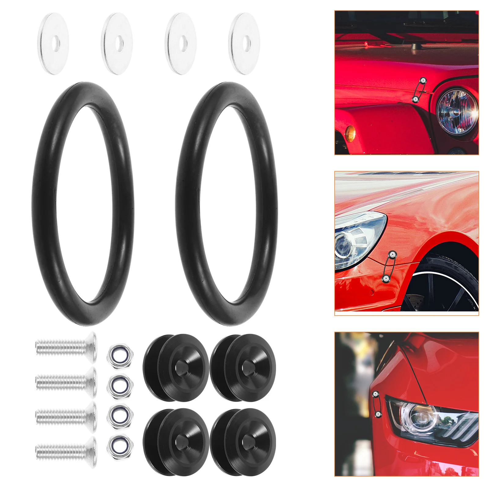 

1Set Bumper Fastener Secure Clip Sturdy Car Modification Front Rear Quick Release Holder Bolts Kit Accessories