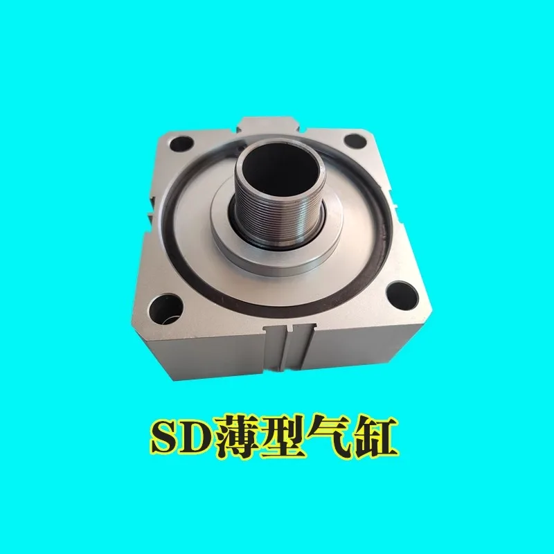 SD thin cylinder with high thrust, g-diameter stroke, 10ox5, two types of threads, commonly used with X-shaped clamp seat