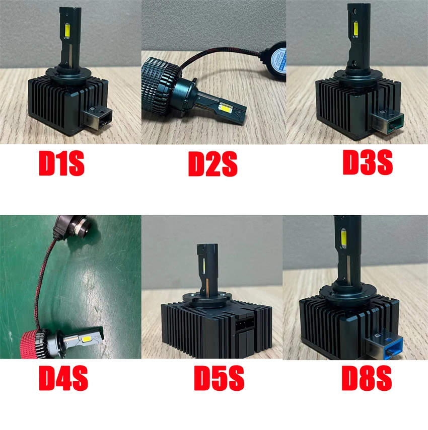 Picture 7: D SERIES D1S LED Car Headlights HID Bulbs D2S D3S D4S D5S D8S Turbo Lights 8000000LM 6000K Auto Lamp CANbus No errors Plug&Play