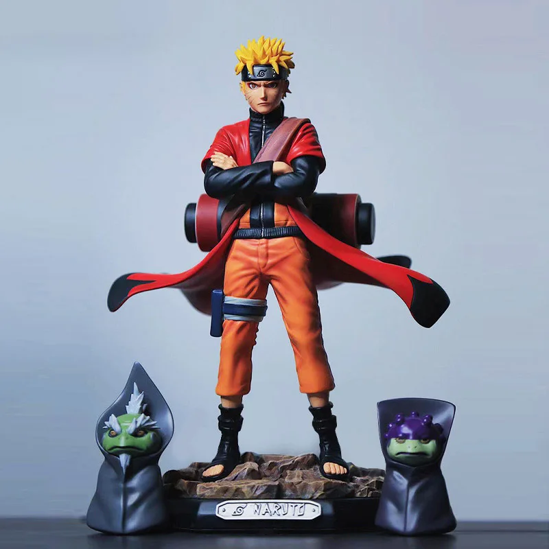 

22cm Creativity Naruto Immortal of the Six Paths Naruto Uzumaki Statue model.PVC material.Desktop decoration GK Collection model