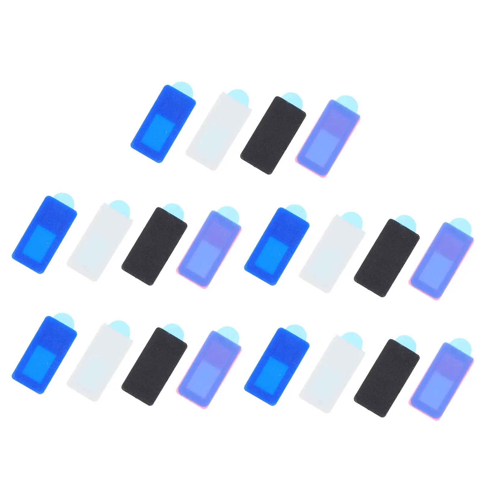 

20 Pcs Webcam Covers Privacy Protection Laptop Slide Black White Easy Install Detach Small Size