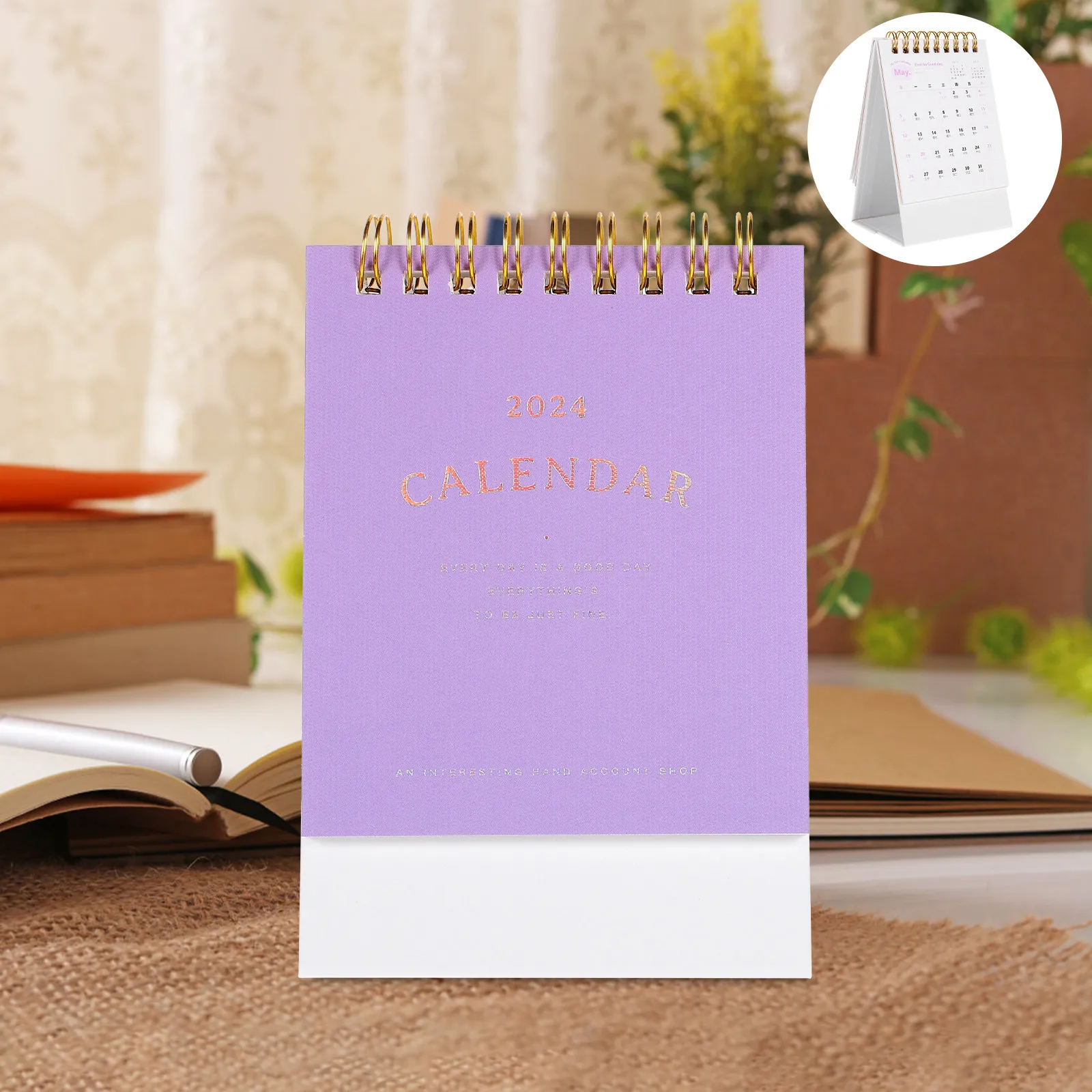

Small Decorative Desk Calendar 2024 Thick Paper Office Standing Monthly Desktop Calendar Home Furnishing Office Accessories