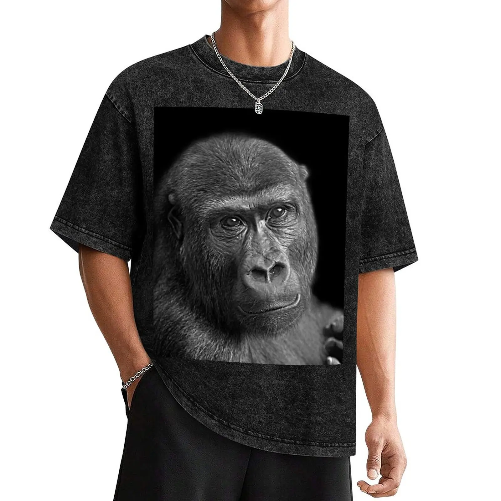 

Gorilla Lope Portrait T-Shirt valentines clothes sublime man clothes mens graphic t-shirts funny