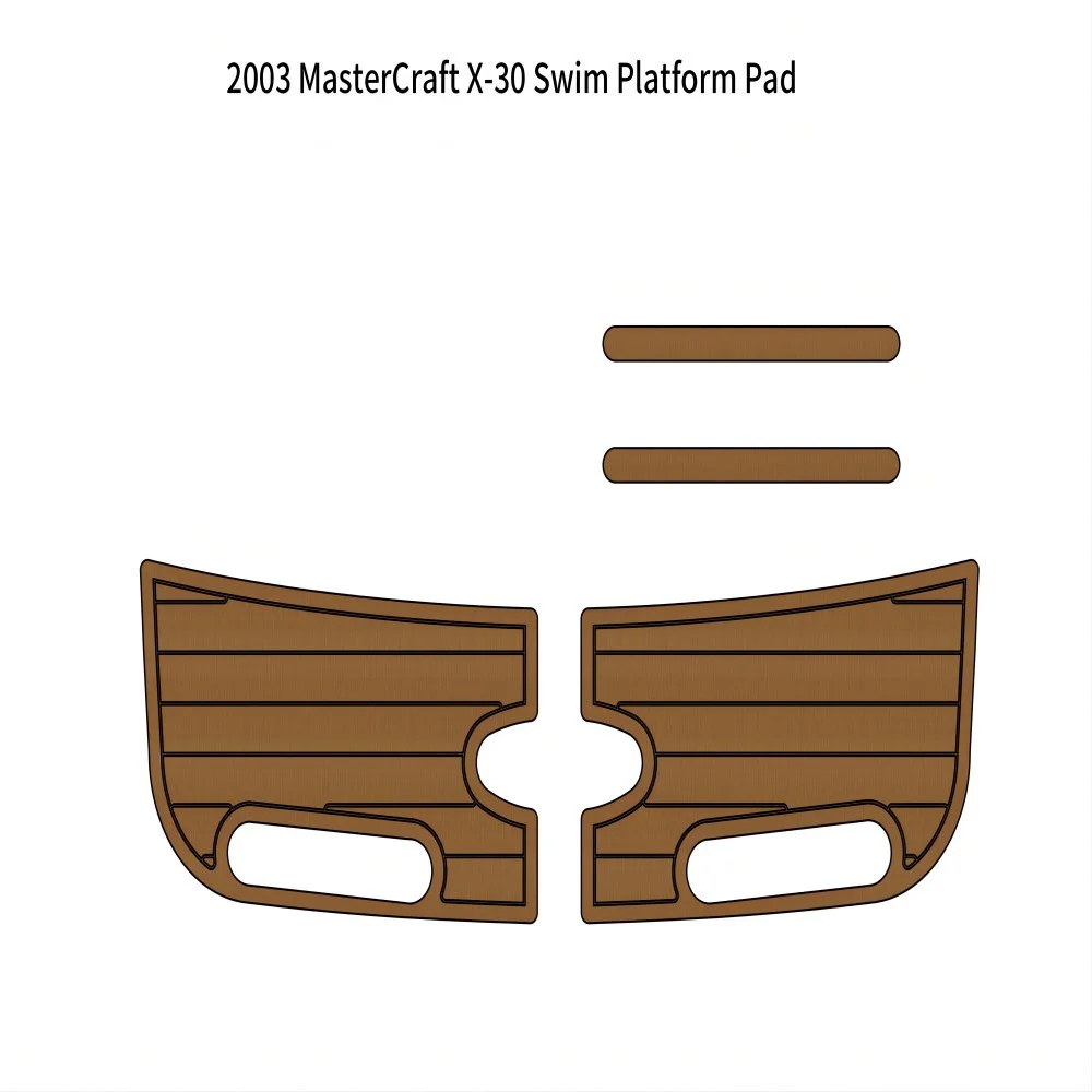 2003 MasterCraft X-30 Swim Platform Pad Boat EVA Faux Foam Teak Deck Floor Mat SeaDek MarineMat Gatorstep Style Self Adhesive ZS