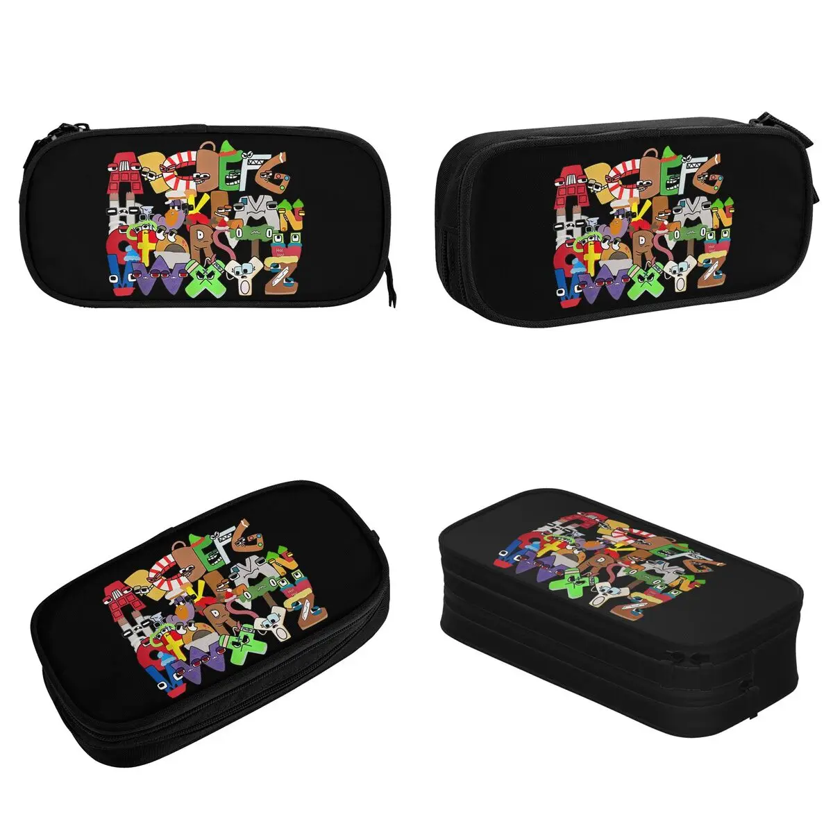 

Чехол-карандаш с рождественскими буквами Villain, креативный пенал A-Z ABCZ для мальчиков, сумки для ручек с алфавитом, школьные принадлежности, пеналы