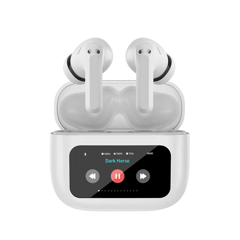 

Wholesale S80 True Wireless Stereo Earbuds 1.74 Inch Smart Touch Screen ANC Noise Cancelling for Sleep Gaming Digital Display