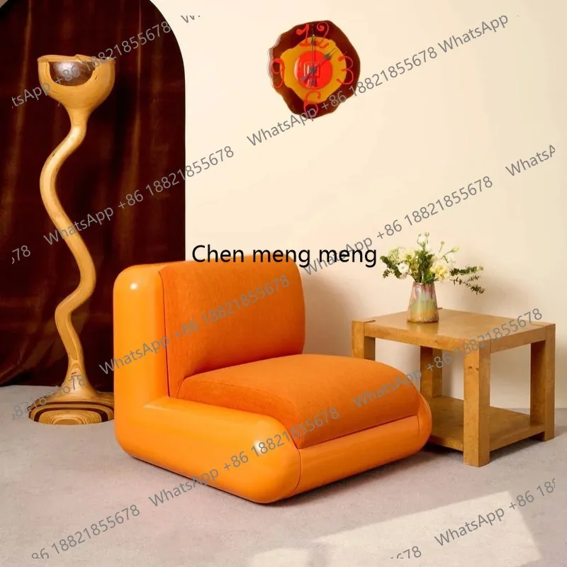 FRP T4 Module Sofa Candy Color Single Sofa Chair Sales Office Model Room Reception Armchair