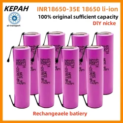 18650 FOR 35E 3500mAh 20Adischarge 3.7V INR18650-35E 18650 li-ion 3.7V battery rechargeable battery + DIY nicke