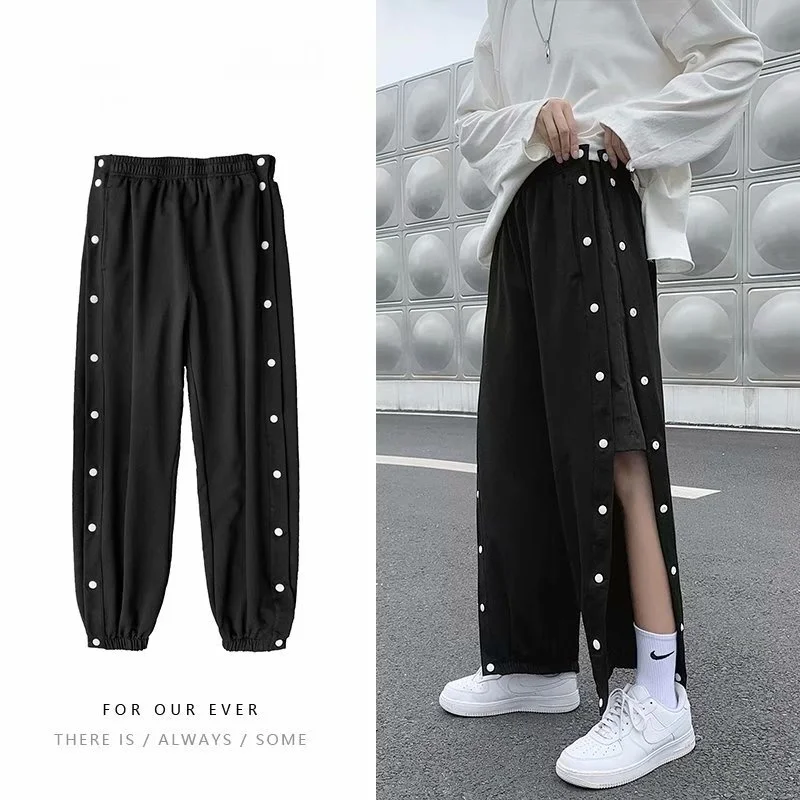 

Men's And Women's Breathable Sports Long Pants Winter Easy Wear And Remove with Button Design for Leg Wou And Bone Recovery