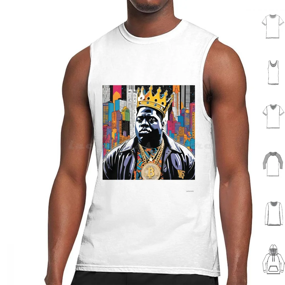 Urban Majesty : Skyline Sovereign Tank Tops Vest Sleeveless Hip Hop Royalty New York City Urban Throne Gold Crown Skyline