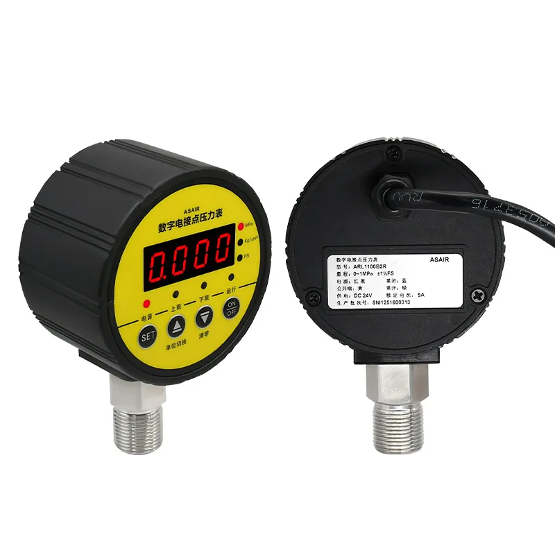 ASAIR ARL Series Digital Display Electric Contact Pressure Gauge Switch Controller High Precision Intelligent
