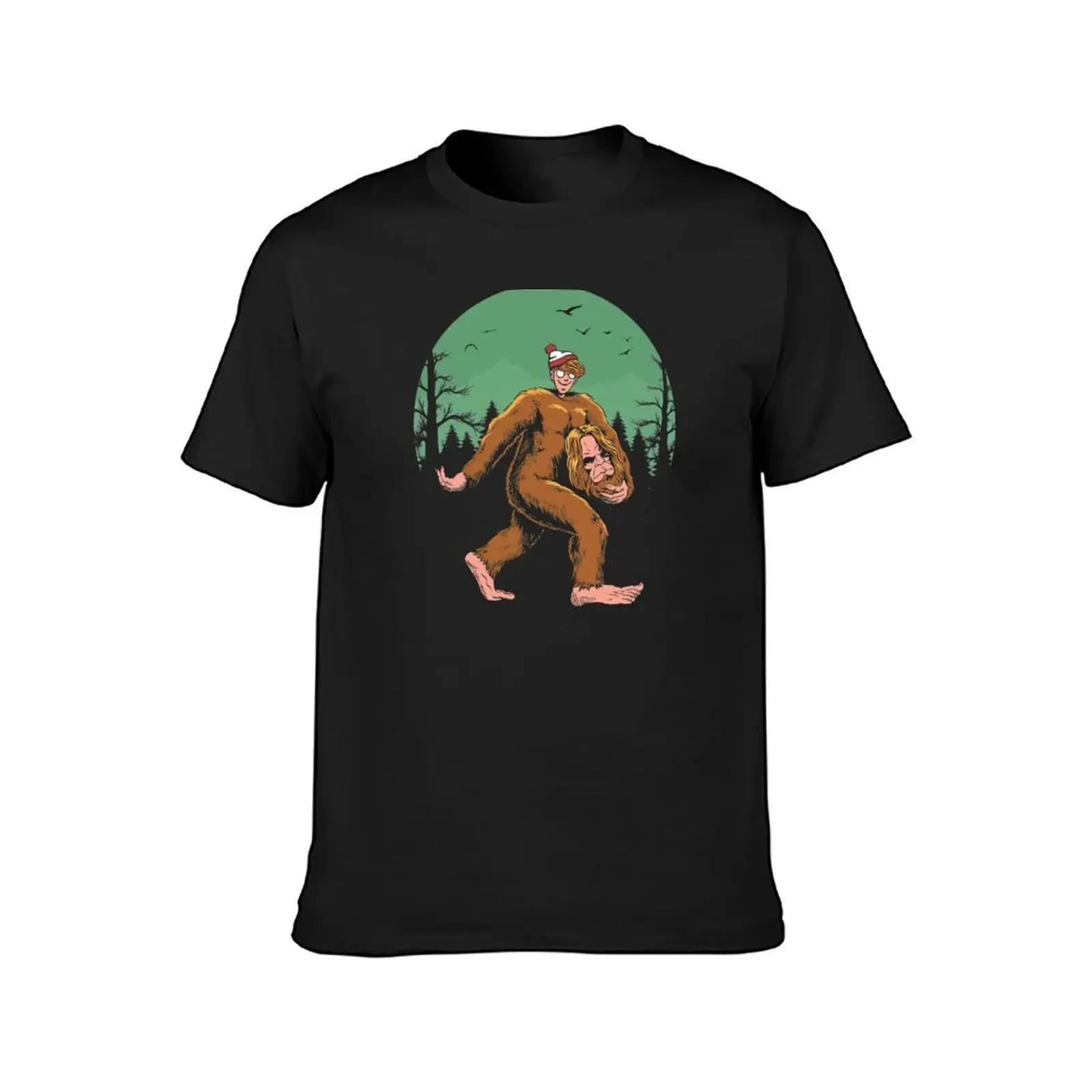 Where is Bigfoot? T-Shirt blanks heavyweights t shirt for men