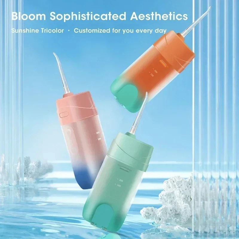 

USB Rechargeable Portable Water Flosser for Deep Cleaning Teeth and Whitening - Oral Irrigator for Fresh Breath and Dental Care