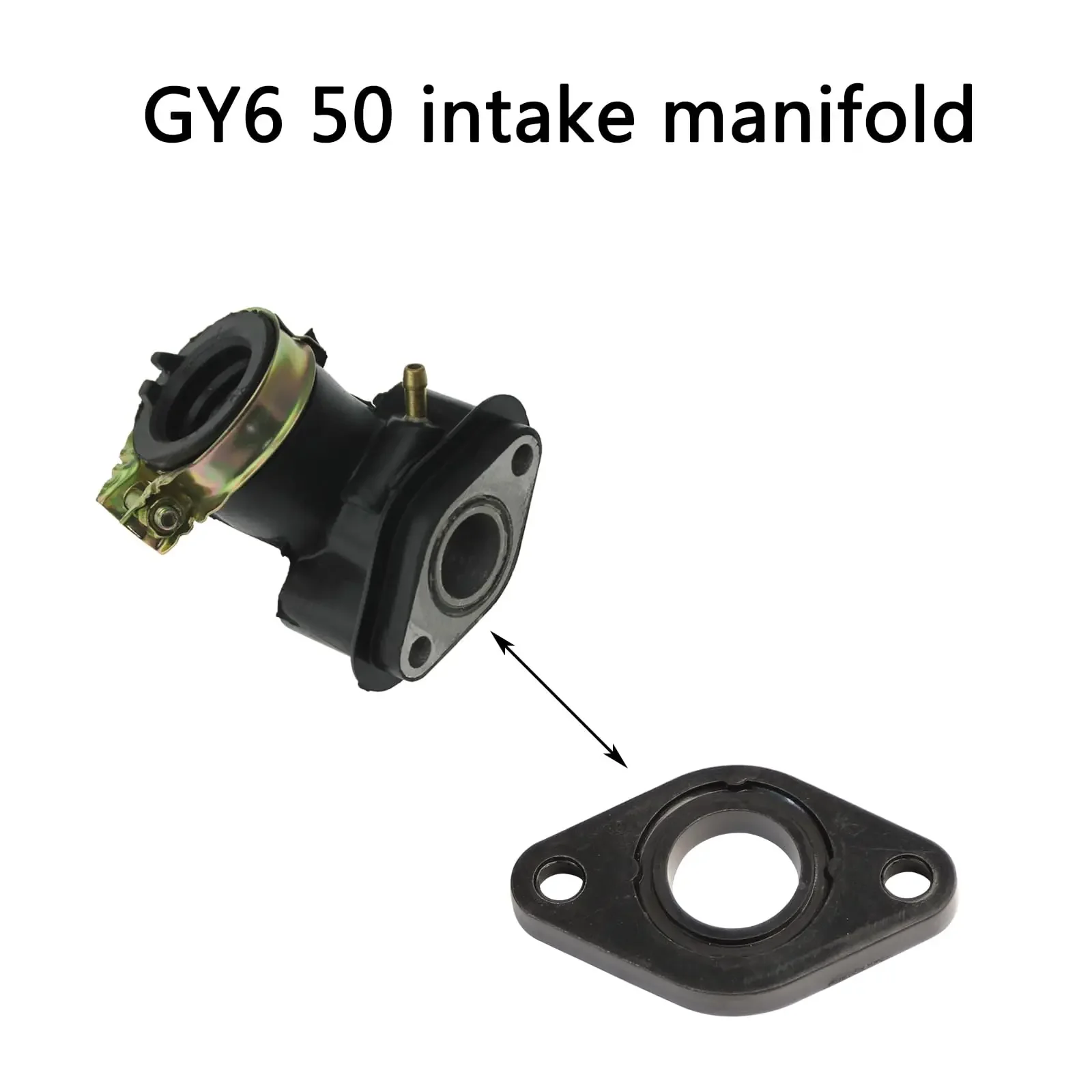 

Carburetor Intake Manifold Gasket Fit for Chinese GY6 49cc 50cc 139QMB 4-Stroke Engines Taotao Roketa Jonway Scooter Mopeds