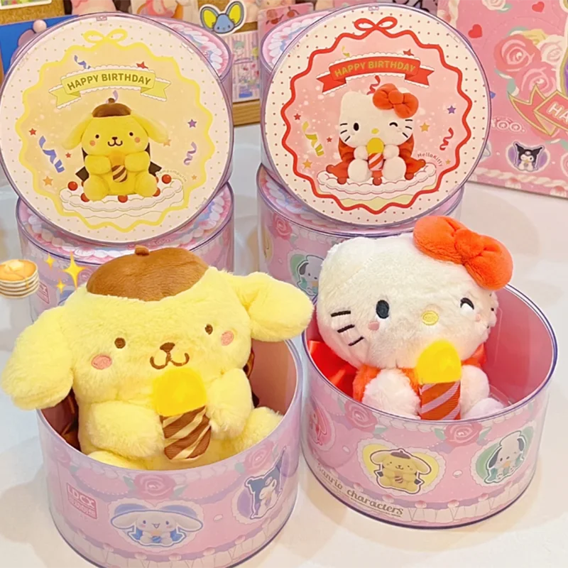 Sanrio Birthday Wishes Blind Box Figurka akcji Kulomi Melody Cinnamon Big Ears Pacha Dog Modne ozdoby do zabawy Dziewczynki zabawki dla dzieci G