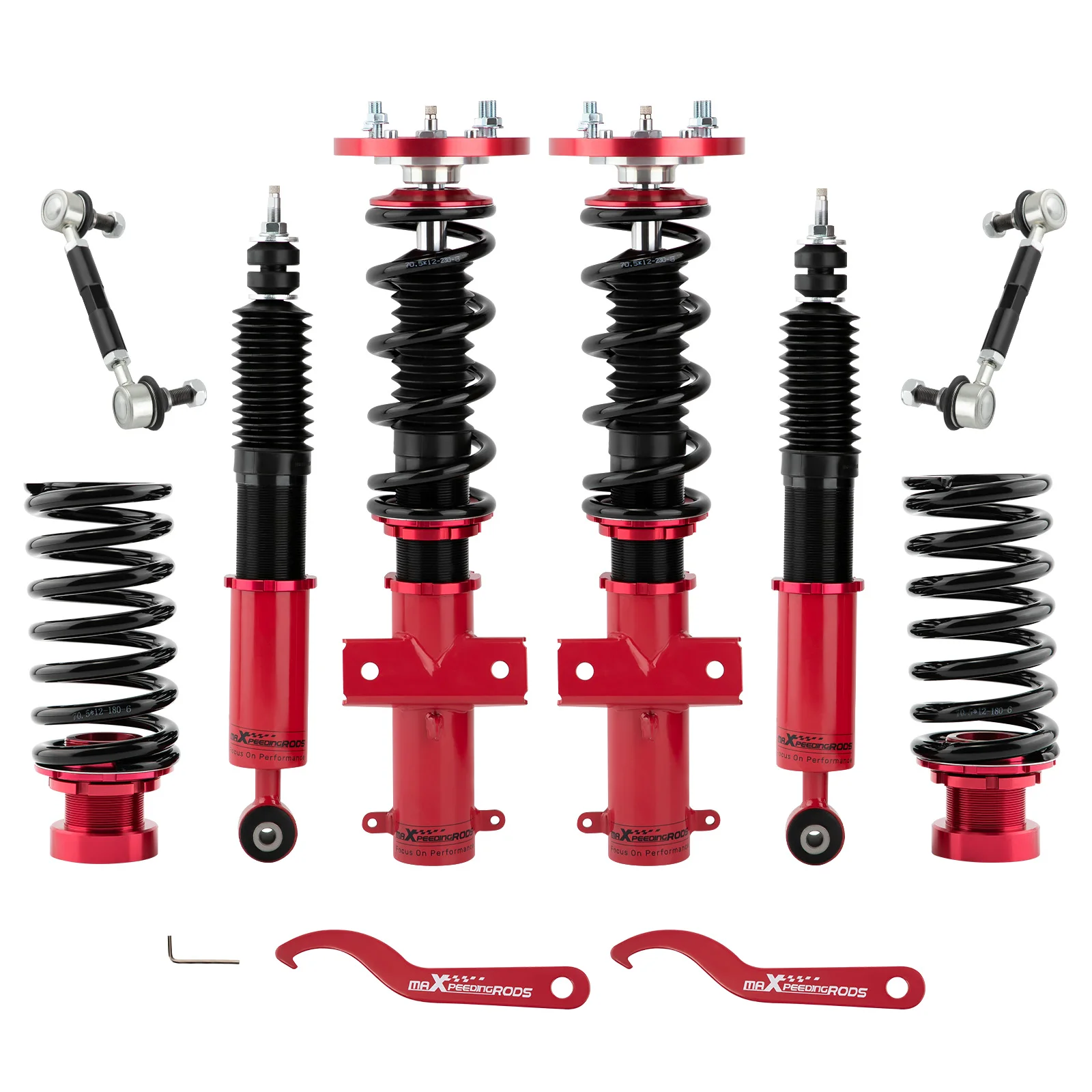 

Coilovers Suspension For Ford Mustang GT S-197 2005-2014 Adjustable Height & Dampers Shock