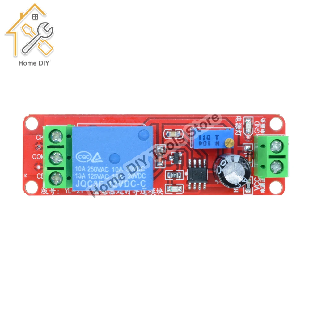 DC 5V 12V Time Delay Relay NE555 Time Relay Shield Timing Relay Timer Control Switch Car Relays Pulse Generation Duty Cycle