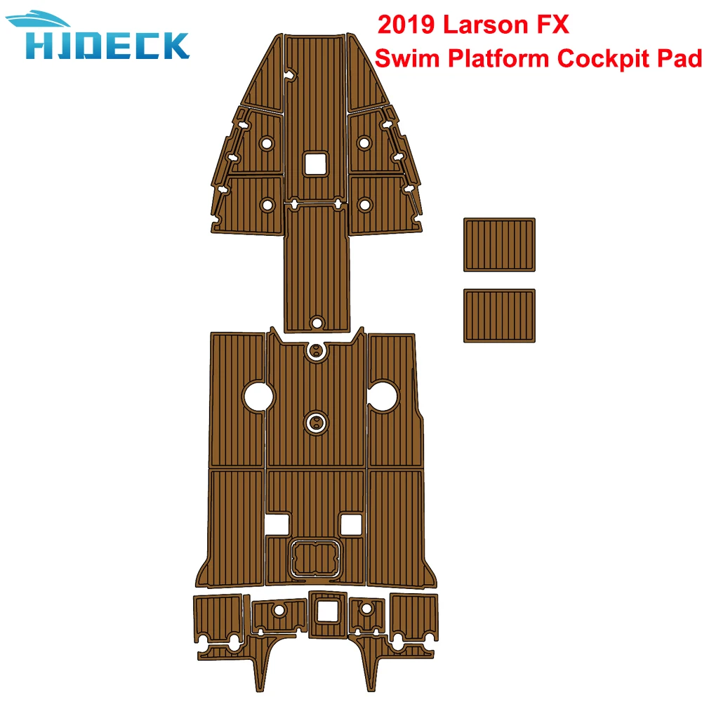 

2019 Larson FX Swim Platform Cockpit Pad Teak Sintetico Barca Carpet For Boat Accessories Marine kayak Customizable