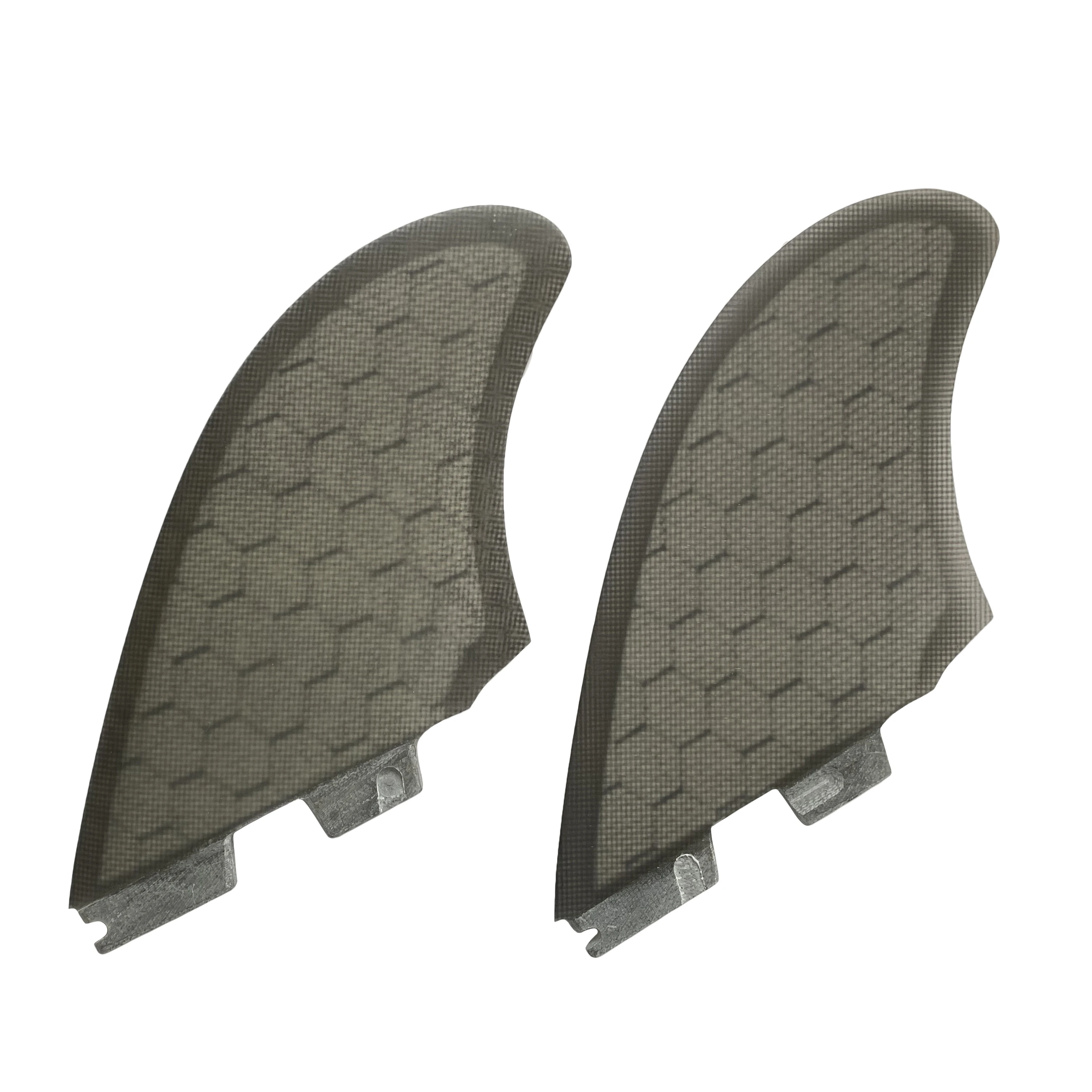 RISECE FCS 2 Surfboard Fins Big Honeycomb Quad Surfboard Fin Gray Keel Fins 4 Pieces Quad Set