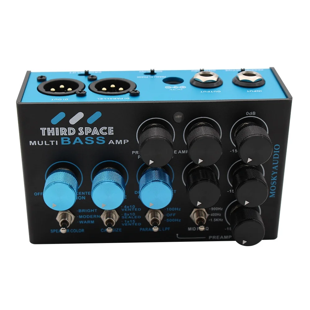Mosky THIRD SPACE Guitar Effect Pedal - Ultimate Stereo Bass Preamp & DI Pedal with Cab Sim & Dual FX Loops
