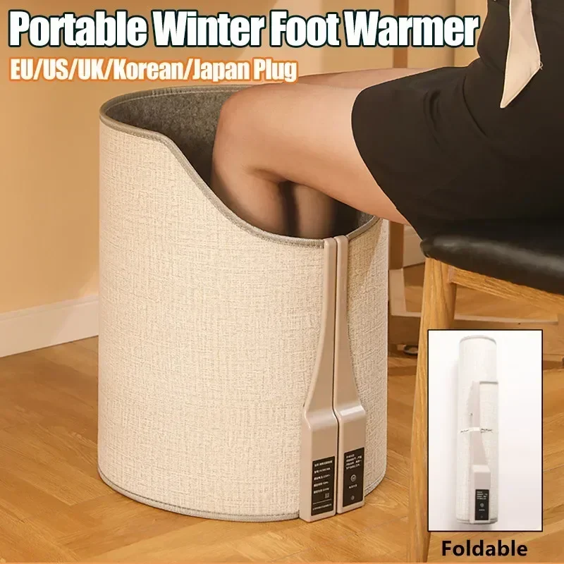 Winter Foot Warmer Office Desk Heater Solid Color Temperature Adjustable Heating Pad Suitable Bedroom Living Room Supplies