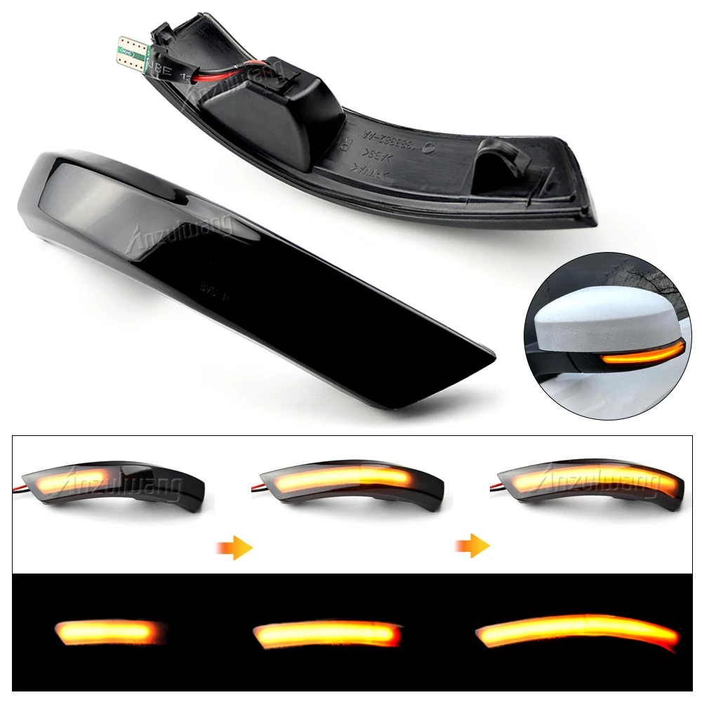 

For Ford Focus 2 MK2 Focus 3 MK3 3.5 For Mondeo MK4 EU Dynamic Turn Signal Light LED Side Rearview Mirror Sequential Indicator