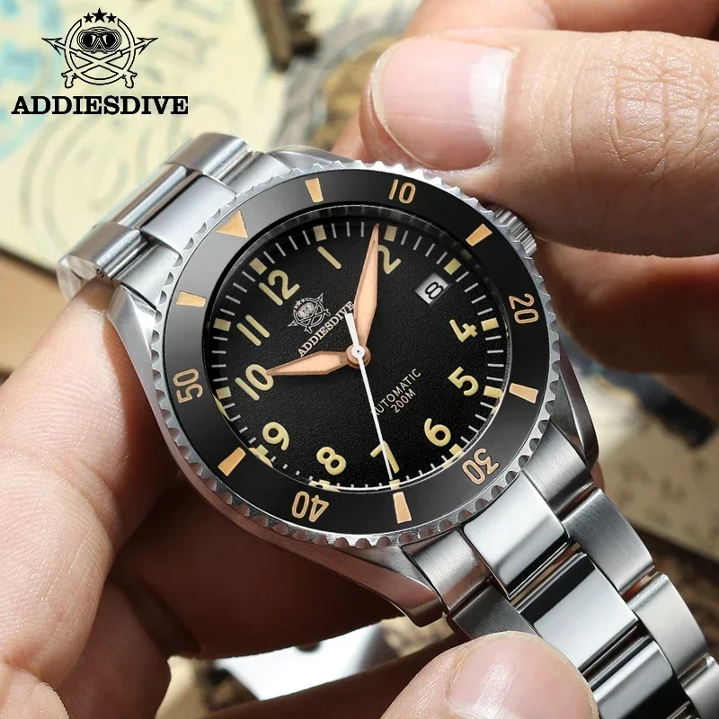 

ADDIESDIVE 40mm 20ATM Water Resistant NH35 Automatic Men's Diver Watch Reloj Sapphire Mechanical Super Luminous BUSINESS Watche