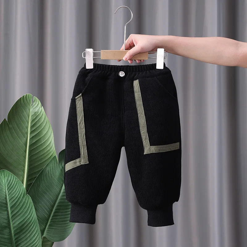 

New Winter Baby Boys Clothes Children Girls Fashion Thicken Warm Pants Infant Clothing Casual Toddler Trousers Kids Sportswear